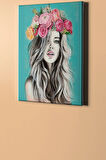 Sayılarla Boyama Seti Kasnaklı Gül Taç 60 X 75 Cm