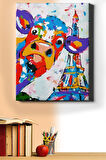Sayılarla Boyama Seti Kasnaklı Inek Ve Eyfel 60 X 75 Cm