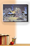 Sayılarla Boyama Seti Kasnaklı Karlı Kasaba 40 X 50 Cm