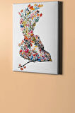 Sayılarla Boyama Seti Kasnaklı Çiçekten Kuş 40 X 50 Cm