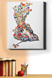 Sayılarla Boyama Seti Kasnaklı Çiçekten Kuş 60 X 75 Cm