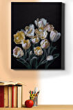 Sayılarla Boyama Seti Kasnaklı Yapay Çiçekler 40 X 50 Cm