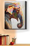 Sayılarla Boyama Seti Kasnaklı Hint Fili 40 X 50 Cm