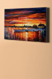 Sayılarla Boyama Seti Kasnaklı Sakin Günbatımı 60 X 75 Cm