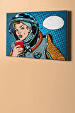Sayılarla Boyama Seti Kasnaklı Astronot Kadın 40 X 50 Cm