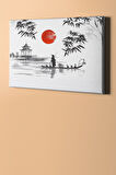 Sayılarla Boyama Seti Kasnaklı Japon Geleneksel Sanat 40 X 50 Cm