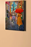 Sayılarla Boyama Seti Kasnaklı Yağmurda Gezinti 60 X 75 Cm