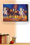 Sayılarla Boyama Seti Kasnaklı Vahşi Atlar 40 X 50 Cm