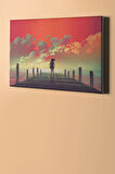 Sayılarla Boyama Seti Çerçevesiz Iskelede Hüzün 40 X 50 Cm