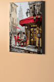Sayılarla Boyama Seti Kasnaklı Cafede Buluşma 40 X 50 Cm