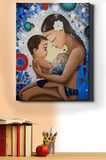 Sayılarla Boyama Seti Kasnaklı Anne Veçocukları 50 X 65 Cm