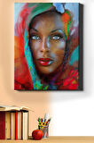 Sayılarla Boyama Seti Kasnaklı Mavi Bakışlar 60 X 75 Cm