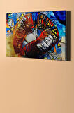 Sayılarla Boyama Seti Kasnaklı Grafiti Dudak 40 X 50 Cm