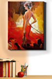 Sayılarla Boyama Seti Kasnaklı Kırmızılı Kemancı 40 X 50 Cm