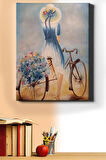 Sayılarla Boyama Seti Kasnaklı Bisiklet Ve Çiçekler 40 X 50 Cm