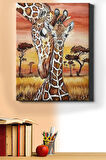 Sayılarla Boyama Seti Kasnaklı Anne Zürafa 50 X 65 Cm