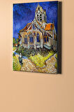 Sayılarla Boyama Seti Kasnaklı Van Gogh Auvers'deki Kilise 50 X 65 Cm