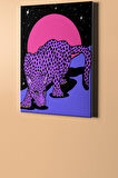 Sayılarla Boyama Seti Kasnaklı Leoparın Uzay Yolculuğu 40 X 50 Cm