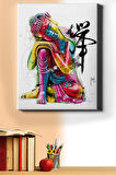 Sayılarla Boyama Seti Kasnaklı Renkli Buda 60 X 75 Cm