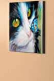 Sayılarla Boyama Seti Kasnaklı Kedi Ve Kelebek 60 X 75 Cm