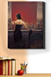 Sayılarla Boyama Seti Kasnaklı Bardaki Gizemli Kadın 60 X 75 Cm