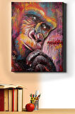 Sayılarla Boyama Seti Kasnaklı Gorilin Bakışı 60 X 75 Cm