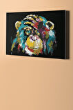 Sayılarla Boyama Seti Kasnaklı Şaşkın Maymun 40 X 50 Cm