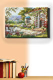 Sayılarla Boyama Seti Kasnaklı Arka Bahçe 60 X 75 Cm