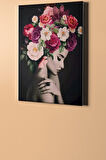 Sayılarla Boyama Seti Kasnaklı Çiçek Saçlı Kadın 5 40 X 50 Cm
