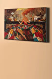 Sayılarla Boyama Seti Kasnaklı Rengarenk Elbise 40 X 50 Cm