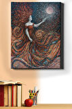 Sayılarla Boyama Seti Kasnaklı Renkli Tanrıça 40 X 50 Cm