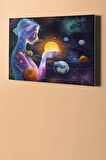 Sayılarla Boyama Seti Kasnaklı Avuçlarda Güneş 60 X 75 Cm