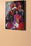Sayılarla Boyama Seti Kasnaklı Kadınların Eğlencesi 40 X 50 Cm