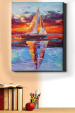 Sayılarla Boyama Seti Kasnaklı Yelkenli Renkleri 40 X 50 Cm