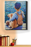 Sayılarla Boyama Seti Kasnaklı Küçük Dostlar 40 X 50 Cm