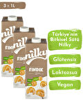 Nilky Fındık Sütü Glütensiz Bitkisel Bazlı Laktosuz Vegan 3x1 lt