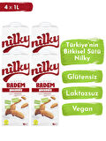 Nilky Şekersiz Badem Sütü Glütensiz Bitkisel Bazlı Laktosuz Vegan 4x1 lt