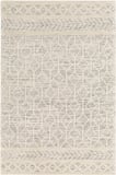 Norella Home Bohem Dokulu Halı Krem Bej 80x150 cm Polyester Yıkanabilir