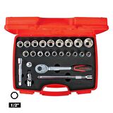İZELTAŞ 1/2" ALTI KÖŞE LOKMA TAKIMI 24 PARÇA