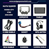 HONDA CİTY 2002-2008 MANUEL KLİMA UYUMLU 9 inç 4-64 GB MULTİMEDYA