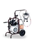 Viking Tekli Inek Sağım Makinesi - Yağlı - Paslanmaz 40lt. 240cc