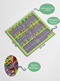 Manyetik Ahşap Alfabe - Montessori Eğitim Tahtası - İnce Motor Beceri Oyuncağı - Busy Board