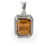 Zultanit Halo Kolye Ucu – Amber Frame