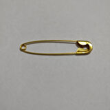  HAGİKİ (10 ADETLİ) 4,5CM UZUNLUĞUNDA NO 3 SARI ÇENGELLİ İĞNE,GOLD RENKLİ ÇATAL İĞNE,BÜYÜK BOY