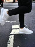 Noah Beyaz Garantili Unisex Çocuk Cırtlı Rahat Günlük Sneaker Ayakkabı Noah-6327