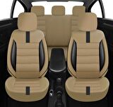 NiCe Shop  Mirage Serisi Taytüyü Kumaş Deri Detaylı Airbag Dikimli Oto Koltuk Kılıfı Ön Arka Tam Set