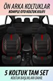 NiCe Shop Renault Megane 1 Uyumlu Koltuk Kılıfı Mirage Serisi  - Kırmızı
