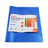 Noki Hazır Yapışkanlı Defter Kabı A4 10lu Mavi 60162-10