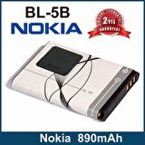 Nokia BL-5B Pil 6020 (BL 5B 890 mAh Batarya Pil Orijinal Uzun Ömürlü Yüksek Kapasite)