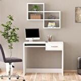Pratik Life Nova Raflı Çekmeceli Çalışma Masası
